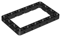 Technic Beam Frame 7 x 11 in Black