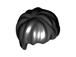 Hair Short Tousled in Black