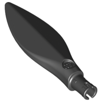 Animal Body Part, Dinosaur / Whale Flipper with Pin in Black