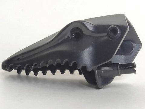 Animal Body Part, Dinosaur, Mosasaurus Head, Toothed with Pin in Black
