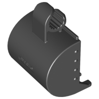 Duplo Digger Bucket, Small with 4 Teeth in Black