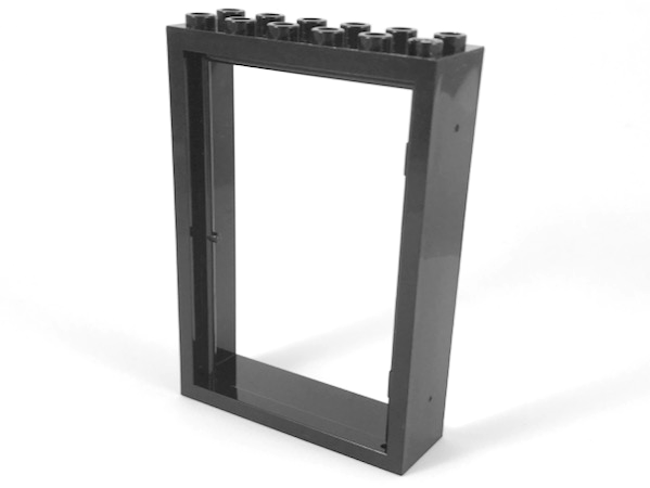 Door Frame 2 x 6 x 7 in Black