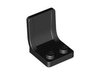 Seat / Chair 2 x 2 in Black