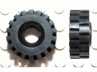 Tyre 21 x 8 Offset Tread Medium in Black