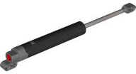 Technic Linear Actuator with Dark Bluish Gray Ends Long in Black