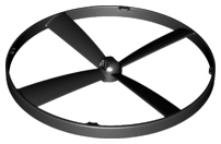 Helicopter Rotor in Black