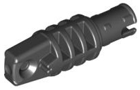 Hinge Cylinder 1 x 3 Locking with 1 Finger and Technic Friction Pin with Round Hole in Black