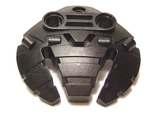 Large Figure Shield 5 x 5 with Triple Blasters in Black