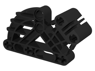 Large Figure Skeletal, Torso, Beam 2 x 4 x 7 Angled in Black