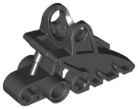 Large Figure Foot, with Ball Joint Socket 2 x 3 x 5 in Black