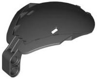 Windscreen Bohrok 4 x 5 x 7 [Plain] in Black