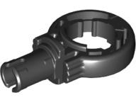Technic Pin with Friction with Click Rotation Ring in Black