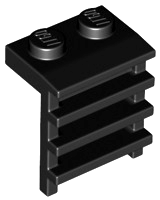Plate Special 1 x 2 with Ladder in Black