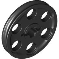 Technic Wedge Belt Wheel [aka Pulley] in Black