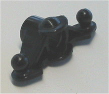 Technic Wheel Hub 3 Pin Holder (RC Vehicles) in Black