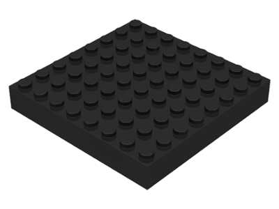 Brick 8 x 8 in Black