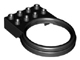 Duplo Plate 2 x 4 with Round Tube Holder in Black