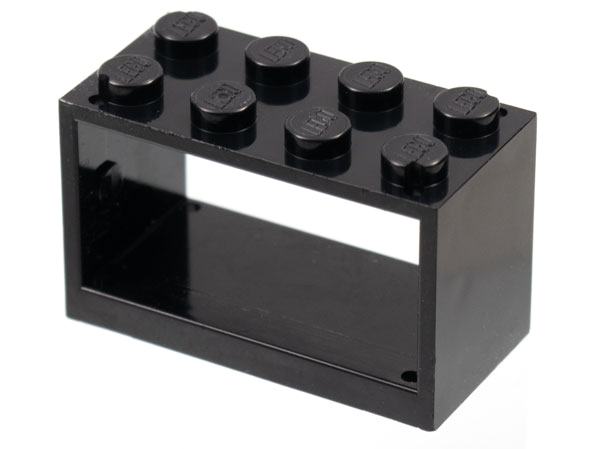 String Reel 2 x 4 x 2 Holder With Closed Studs in Black