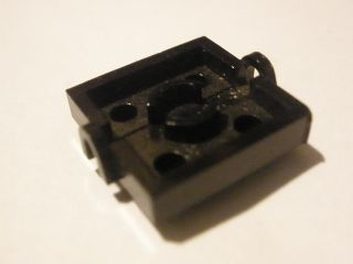 Plate Special 2 x 2 with Small Holes for Metal Axle in Black