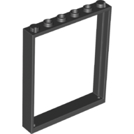 Door Frame 1 x 6 x 6 in Black