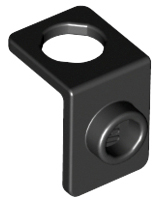 Minifig Neckwear Bracket [One Stud] in Black