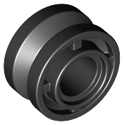 Wheel 11 x 8 with Center Groove in Black