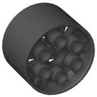 Wheel 20 x 30 Technic in Black