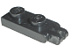 Hinge Plate 1 x 2 with 2 Fingers and Solid Studs in Black