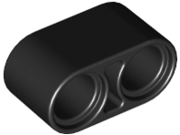 Technic Beam 1 x 2 Thick in Black