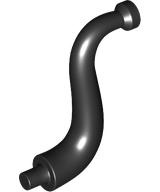 Animal Body Part / Plant, Tail / Trunk / Tentacle / Tongue / Vine / Tree Branch (Short Tip) in Black