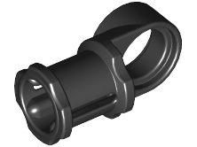 Technic Axle and Pin Connector Toggle Joint Smooth in Black