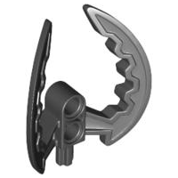 Large Figure Weapon, Claw, Climbing Claw / Kodan Ball Half (Toa Nuva) in Black