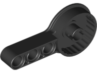 Technic Rotation Joint Disk with Pin and 3L Beam Thick in Black