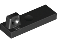 Hinge Tile 1 x 3 Locking with 1 Finger on Top in Black