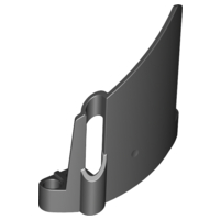 Technic Panel Fairing #23 Large Short, Small Hole, Side B in Black