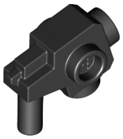 Weapon Gun / Blaster with Studs on Side in Black