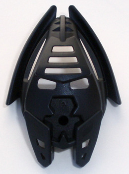 Large Figure Mask Kraahkan, 4 hole chin in Black
