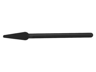 Weapon Pike / Spear Round End in Black