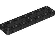 Technic Beam Frame 3 x 13 with 1 Center Cross Beams, 2 Openings Thick in Black