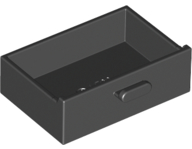 Cupboard 2 x 3 Drawer in Black
