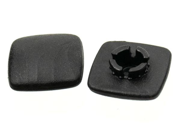 Clikits Icon, Square 2 x 2 Small with Pin [Frosted] in Black