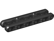 Technic Beam 3 x 11 Flexible Double in Black