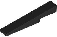 Brick Sloped 1 x 6 x 1 with 1 x 2 x 1/3 Cutout in Black