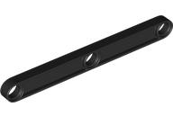 Technic Beam 1 x 9 Thin with 3 Holes in Black