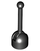 Lever Small Base with Black Lever in Black