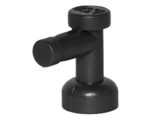 Tap 1 x 1 without Hole in Spout in Black