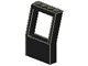 Fabuland, Window 2 x 4 x 5 with Square Top in Black