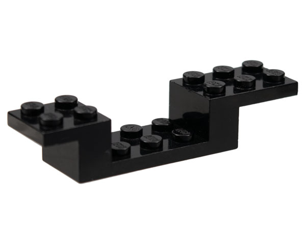 Bracket 8 x 2 x 1 1/3 in Black