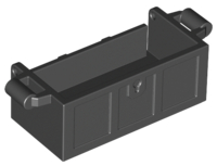Treasure Chest Bottom without Rear Slots in Black