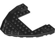 Boat Hull Section, Brick 10 x 12 x 1 with 4 x 6 Cutout in Black